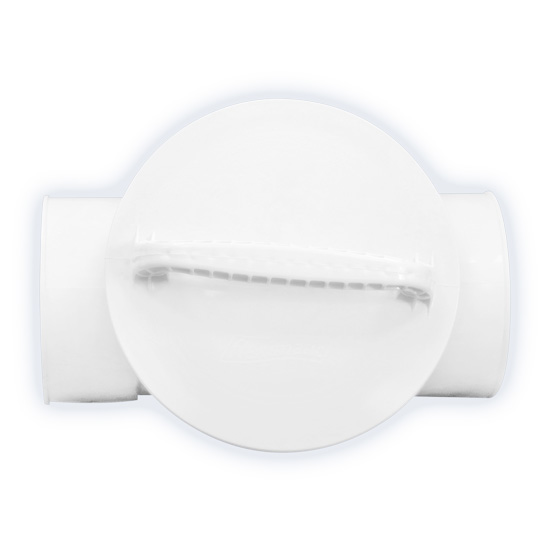 VÁLVULA COPLE ANTI-RETORNO, FABRICADA DE ABS. PARA TUBERÍA SANITARIA DE 6"