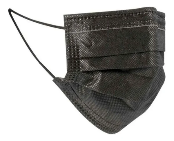 CUBREBOCA TRICAPA NEGRO
