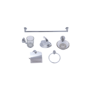 Juego de accesorios para baño 6 piezas cromado