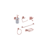 Juego de accesorios para baño 6 piezas oro rosado