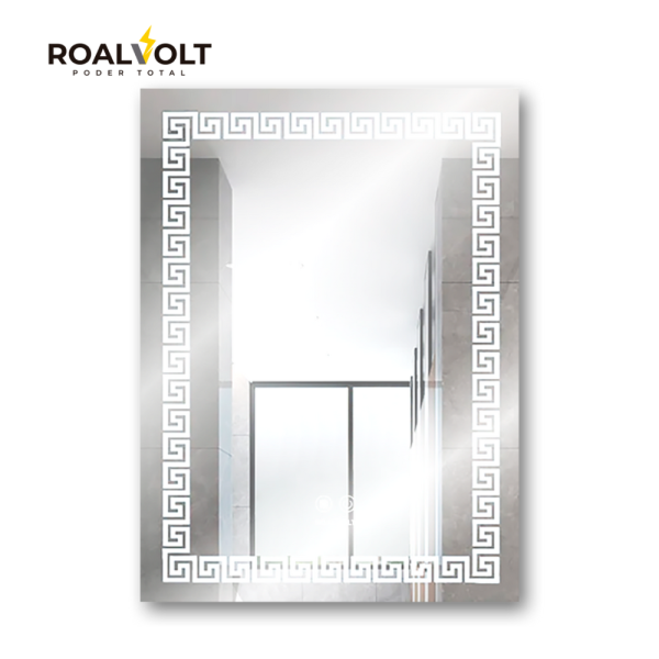 Espejo led rectangular 50x90 ROALVOLT (Grecas)