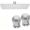 KIT DSD Kit – Regadera Cuadrada 12" Cromada
